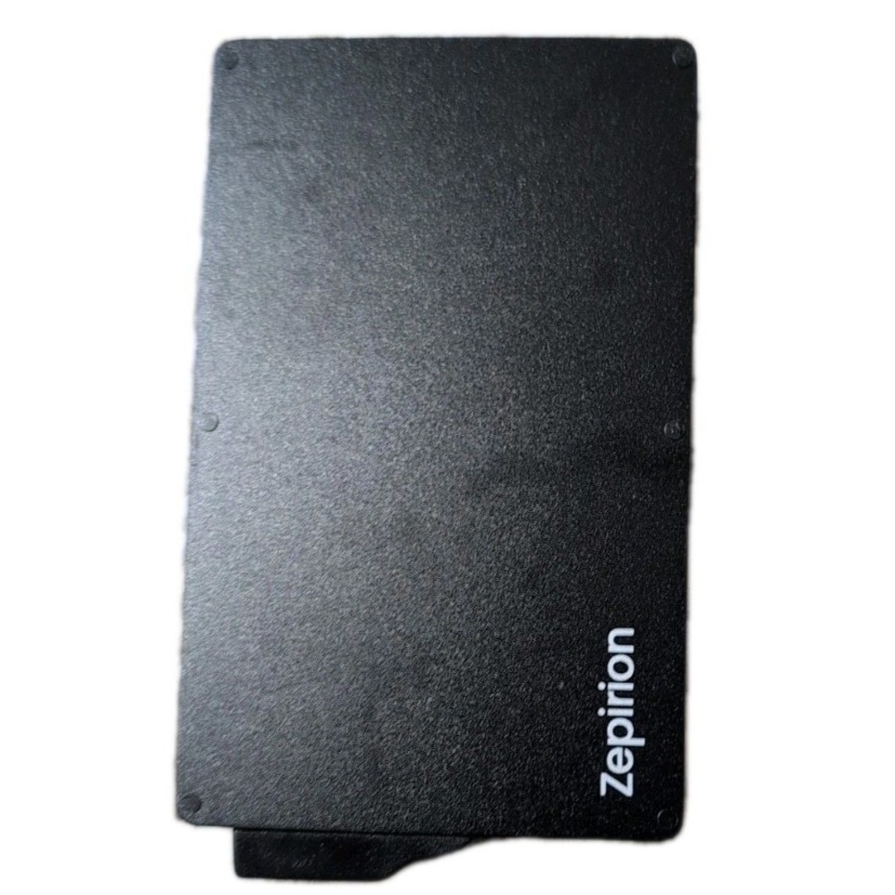 Zepirion Slim Aluminum RFID‎ Blocking Minimalist Slide Card Holder Wallet Black